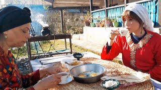 Routine Rural lifestyle in a village in Iran | Making rural and delicious breakfast in a village
