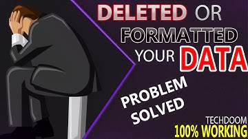 How to recover deleted data from hard drive,sd card and usb 100% WORKING || Hindi/Urdu || Techdoom