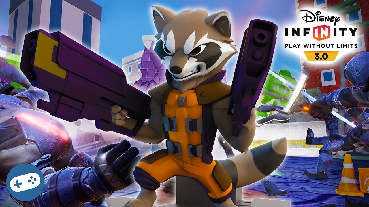 Rocket Raccoon Disney Infinity Toy Box Avengers Versus Gameplay Youtube - racoon box roblox
