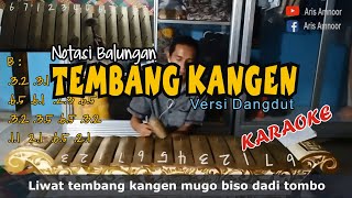 Notasi Gamelan Demung (Balungan) - Tembang Kangen