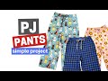 How to make pj pants  super simple sewing tutorial
