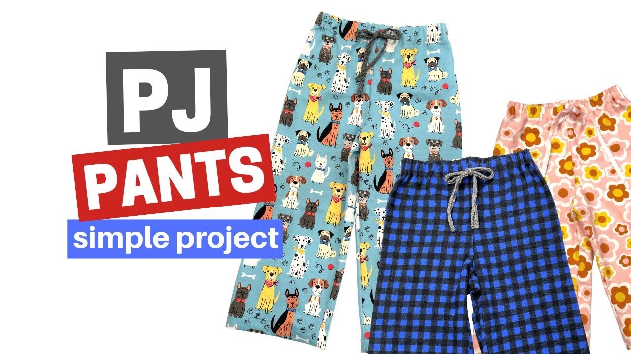 How To Make PJ Pants // Super Simple Sewing Tutorial 