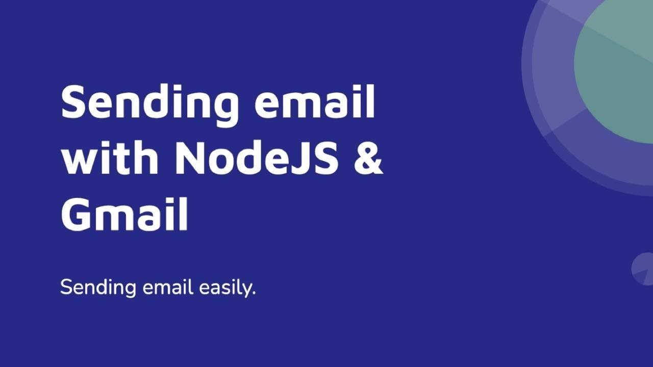 How to send email with nodejs and express? - YouTube