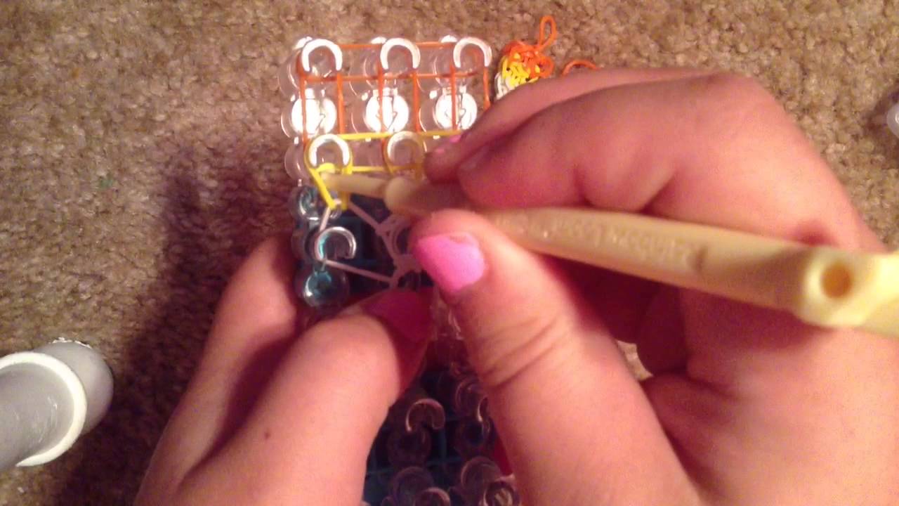 Candy Corn Rainbow Loom Charm - YouTube