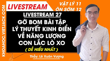 Bài tập lý thuyết kinh điển về năng lượng con lắc lò xo - Vật lý 12 - Thầy Lê Xuân Vượng