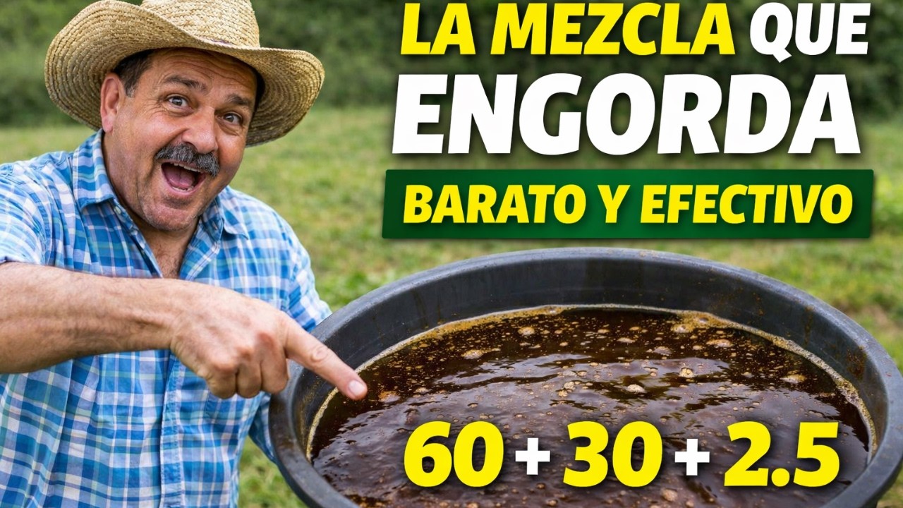 🚨🐂 Fórmula Económica para ENGORDE INTENSIVO: Más Kilos con Melaza y Urea 💵🔥
