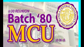 MCU Batch '80 Reunion 2010 #mcu #reunion #party