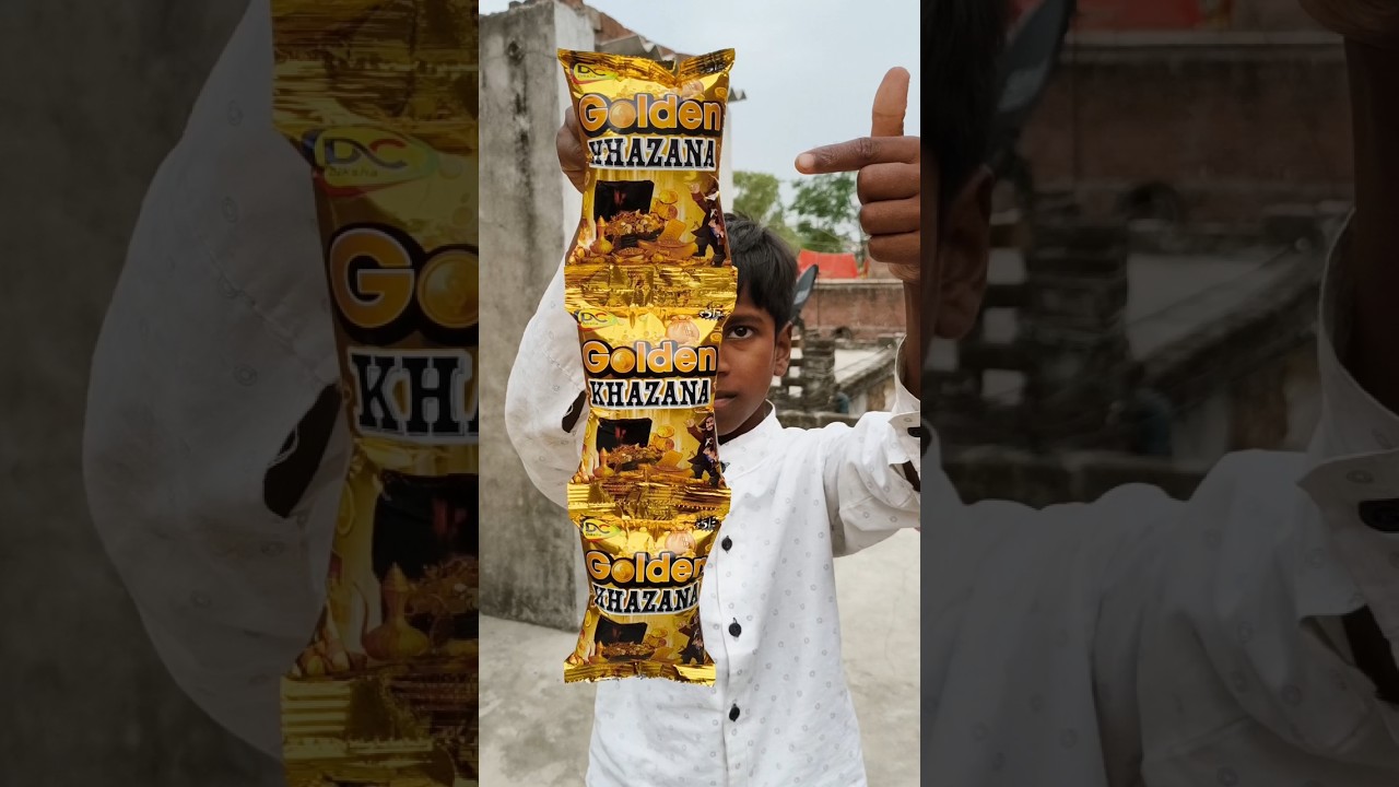 OMG 🥸 I GOT SO MANY GIFTS BOX IN GOLDEN KHAZANA SNACKS WALE KURKURE PACKET 🤯 #shorts #freegiftinside