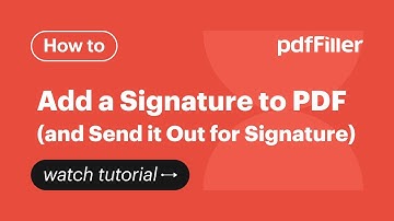 How to Add a Signature to PDF (and Send it Out for Signature)