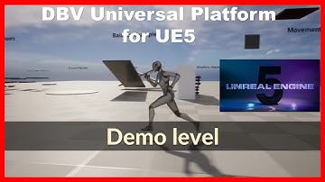 DBV Universal Platform for Unreal Engine 5. Demo Level (Third Person view)