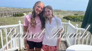 Sunset beach photo collage!