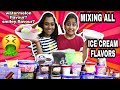 🤮 MIXING 20 DIFFERENT FLAVORS ICE CREAM CHALLENGE AND EATING IT!!