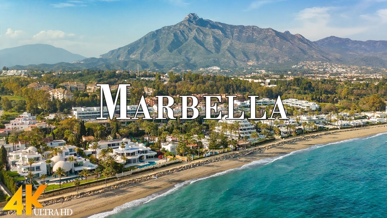 Marbella, Spain 4K Ultra HD • Stunning Footage Marbella, Scenic Relaxation Film with Calming Music.