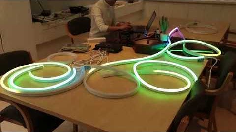 New design 12v addressable pixel flex light strip dmx neon led