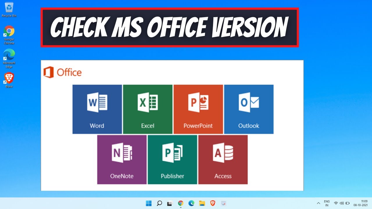 How To Check Microsoft Office Version | How To Check Microsoft Word Version  - YouTube