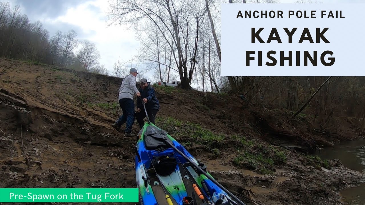 Fishing With Frisby Manual Anchor Pole Fail Kayak Fishing YouTube