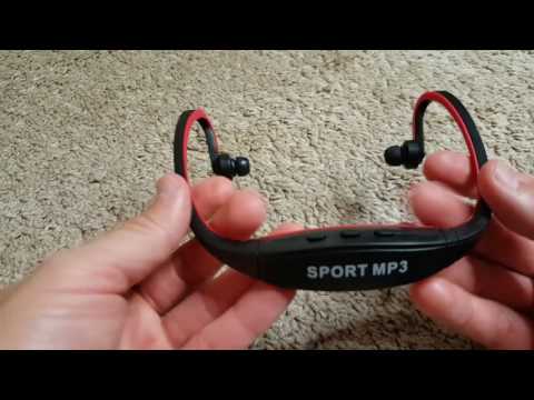 abcGOODefg USB Sport Wireless Headset Headphone Earphone MP3 Player Black Red Full Review ACO