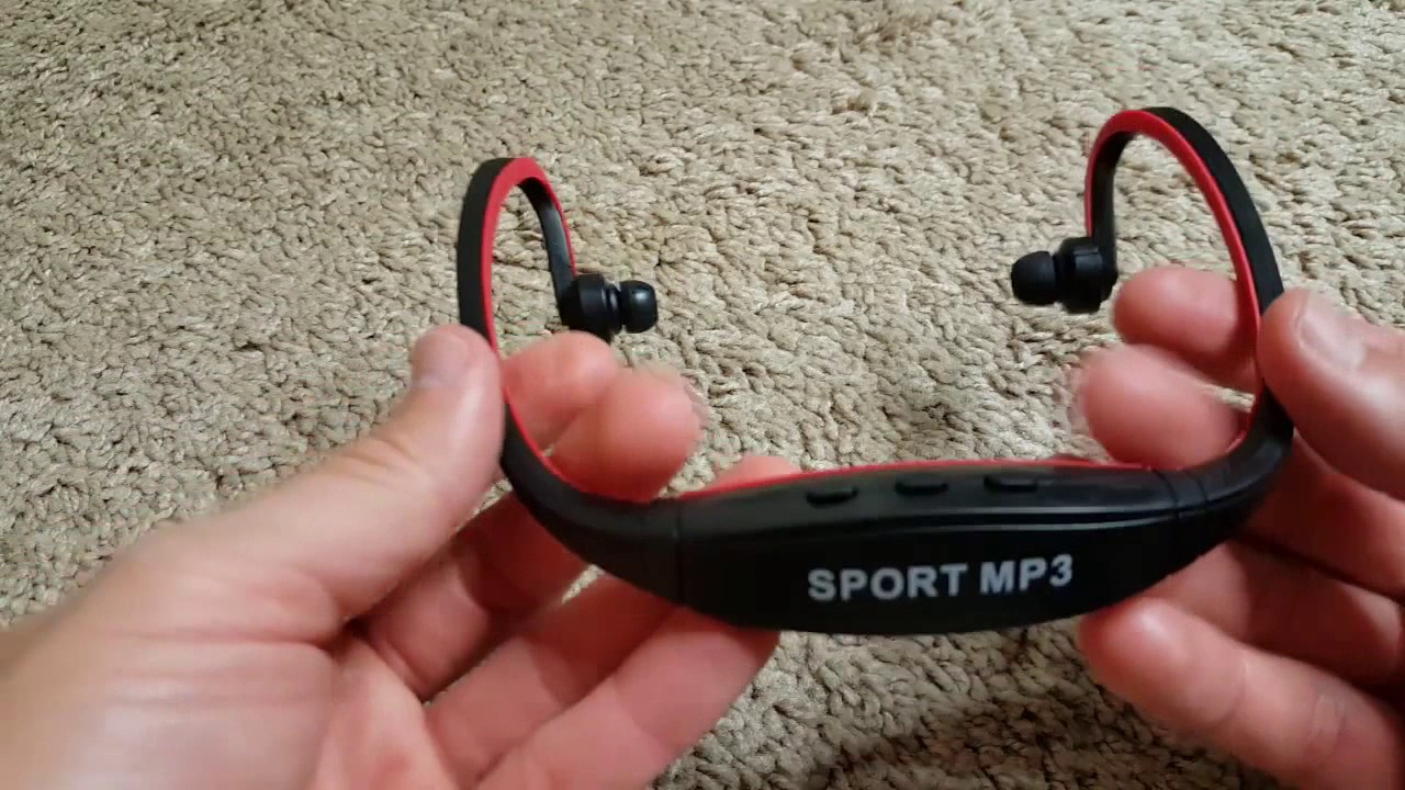 historisch kussen hulp in de huishouding abcGOODefg USB Sport Wireless Headset Headphone Earphone MP3 Player Black  Red Full Review ACO - YouTube