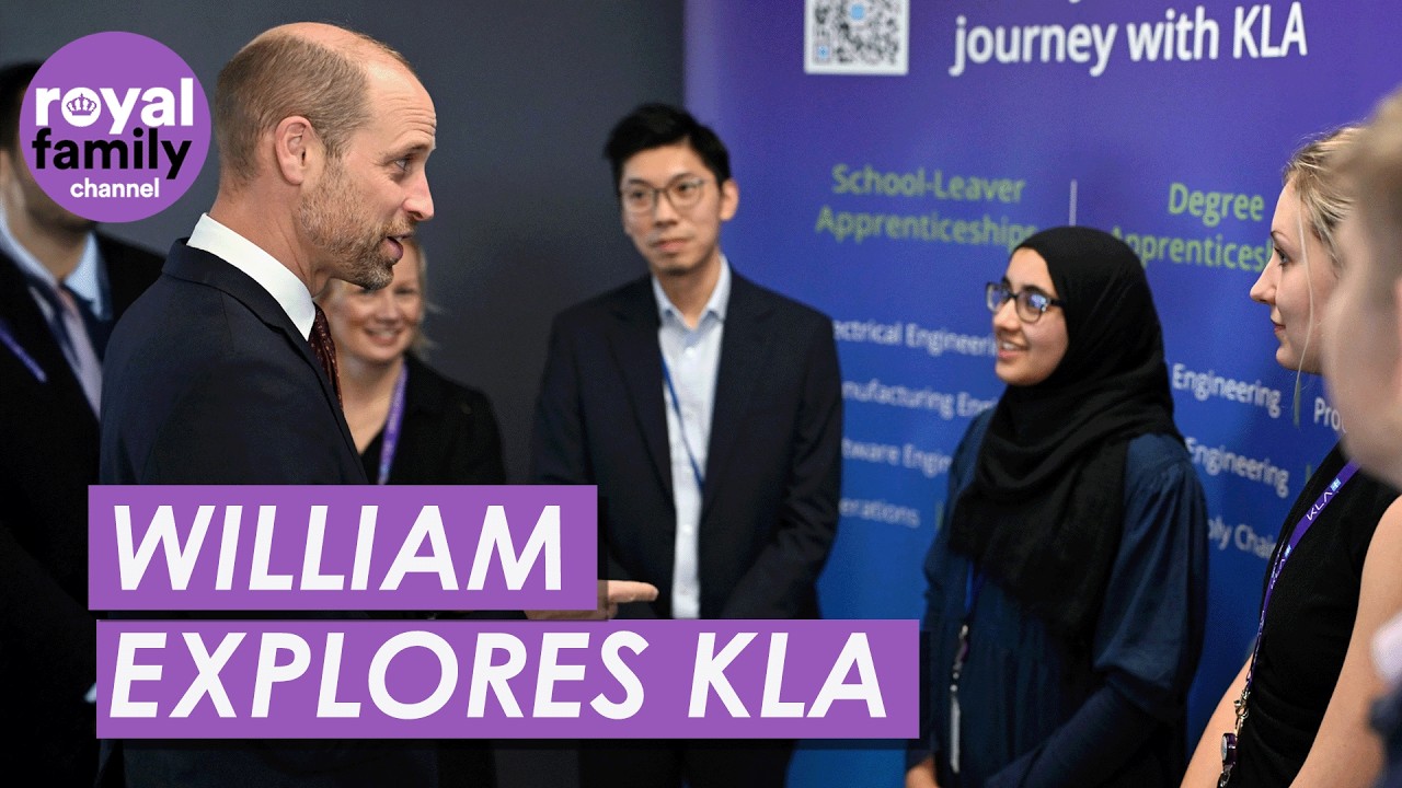 Принц Уильям осмотрел новый объект KLA в Ньюпорте и тепло пообщался с сотрудниками
