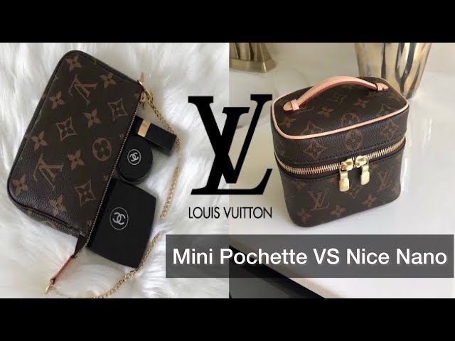 Louis Vuitton Nice Nano VS Nice Mini  Pros & Cons + MOD SHOTS // Louis  Vuitton Toiletry Pouch 