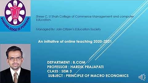 B.COM SEM-3 PRINCIPLE OF MACRO ECONOMICS PART-15 BY PROF. HARDIK PRAJAPATI