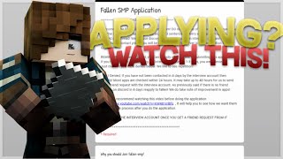 (Apply Now) Fallen SMP Application!