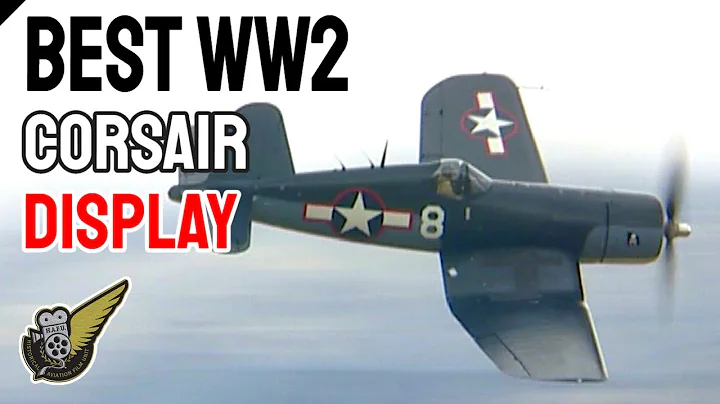 WW2 Corsair fighter - low level and fast
