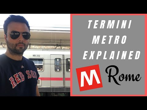 Termini Train Station:  How to get around the metro.  4 tips!