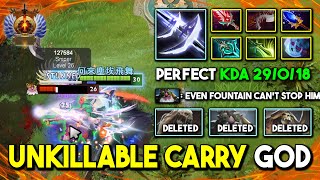 UNKILLABLE HARD CARRY Spectre 29Kills Max Slotted Item Build Even Fountain Can't Stop Him DotA 2