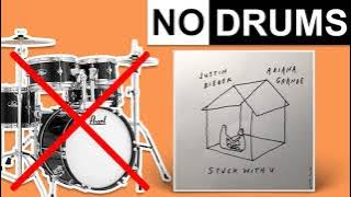 Stuck with U - Ariana Grande/Justin Bieber | No Drums (Play Along)