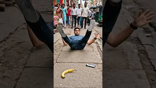 Texting While Walking… Bad Idea 😂🍌
