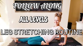 How To Get Flexible Legsleg Stretching Routineall Levelsfollow Alongellie Stefanov