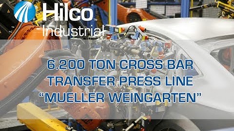 6.200 Ton CROSS BAR TRANSFER PRESS LINE “MUELLER WEINGARTEN”