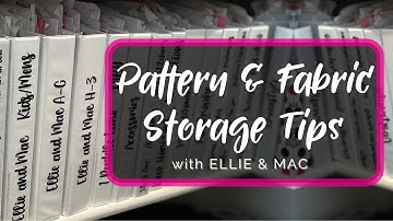 Organizing Our Patterns And Fabrics!!!
