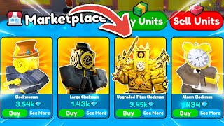 🤯 WOW! 🕒 ALL NEW CLOCK UNITS FROM UPDATE ON THE MARKET?! 😎 | Roblox Toilet Tower Defense