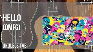 Ukulele Tab: How to play Hello by OMFG