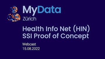MyData Zurich Demonstration - HIN SSI Proof of Concept
