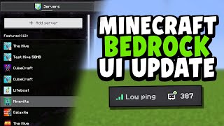 NEW UI UPDATE ADDED Minecraft Bedrock 1.20.70 Complete