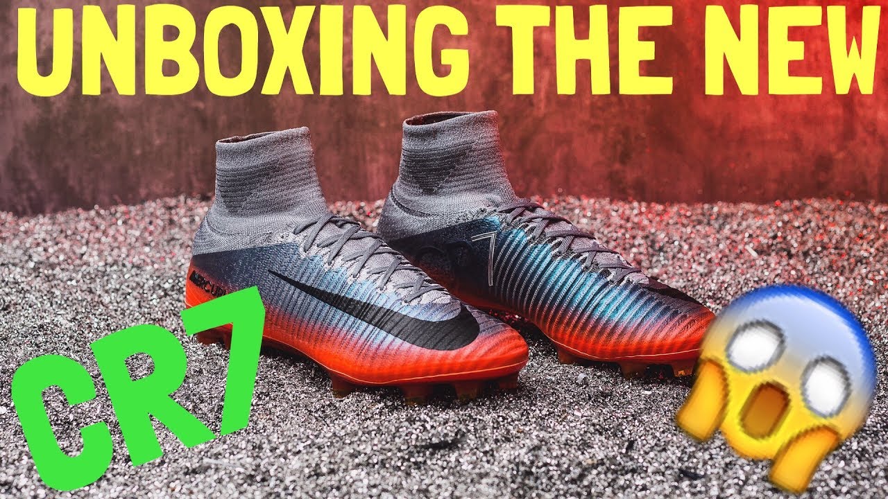 cr7 grey and orange boots