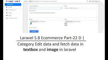 Laravel 5.8 Ecommerce Part-22 D | Category Edit data and fetch data in textbox and image in laravel