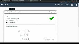 Unit 6 Delta Math Practice 1