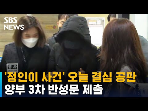 '정인이 사건' 오늘 결심 공판…양부 3차 반성문 제출 / SBS