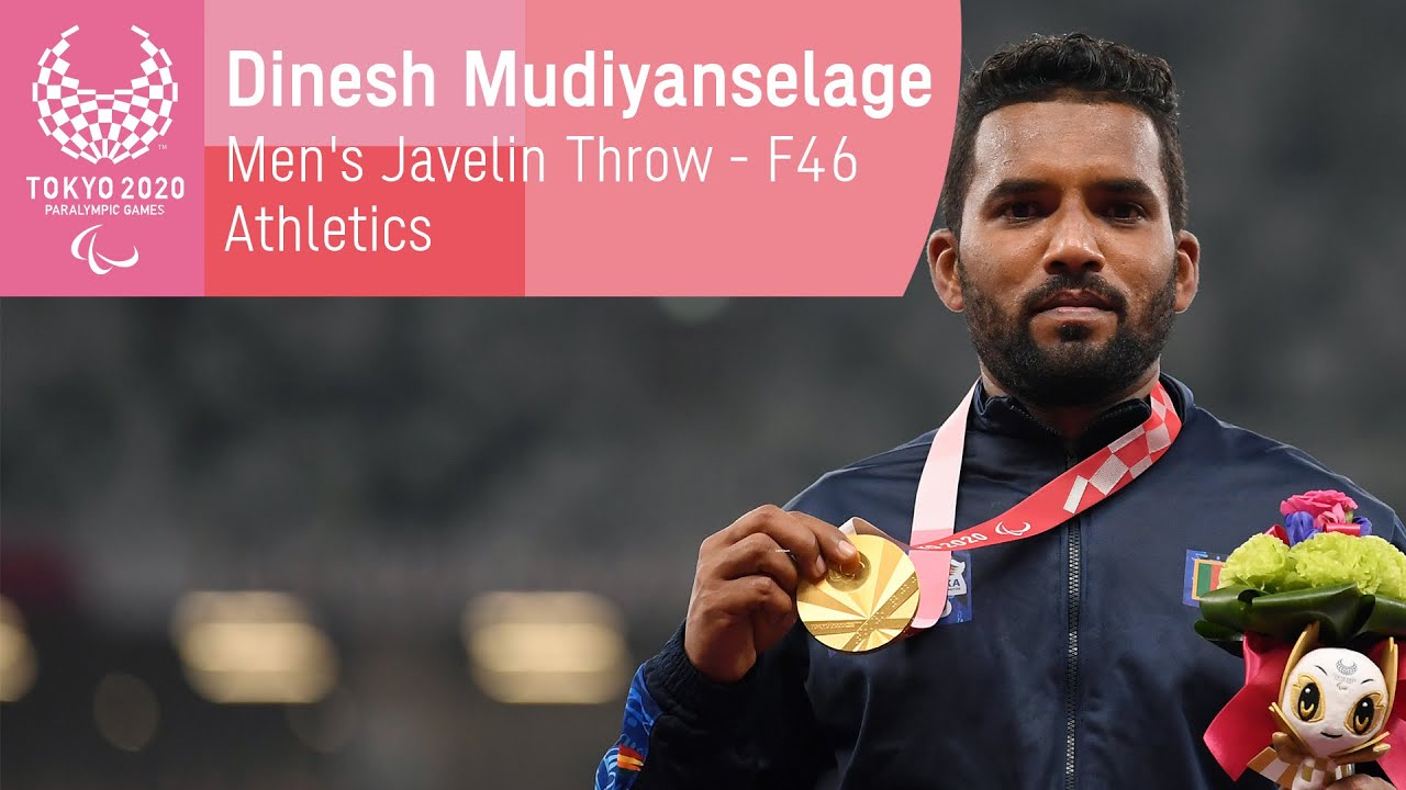 Sri Lanka's Dinesh is Paralympic Champion! Men's Javelin Throw F46