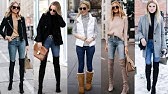 PROBÁNDOME*BOTAS LARGAS?¿cómo combinar botas largas color camel?5 OUTFITS  - YouTube