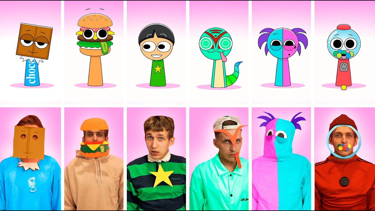 Sprunki 4 Phase 4 OC CLAIRE Incredibox in Real life. ❤️ 