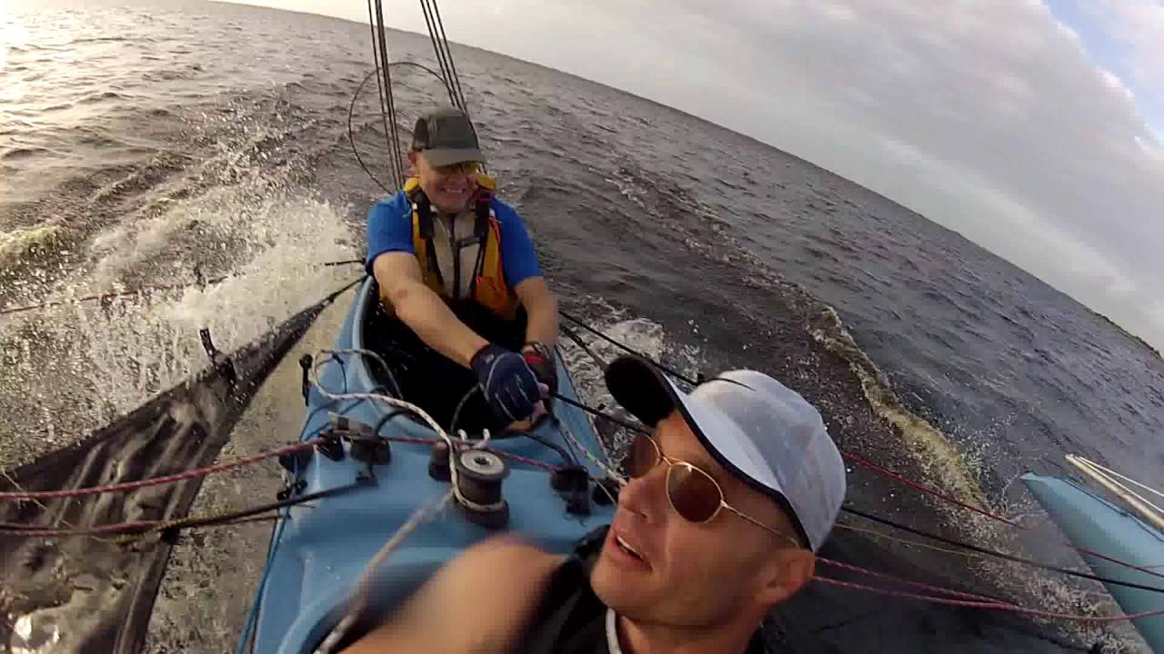 First hydrofoil sail YouTube