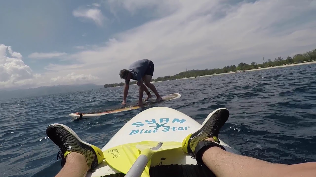 Paddle board handstand attempted and failed YouTube