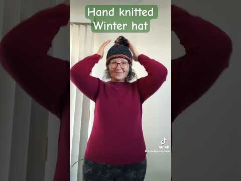 Hand knitted hat