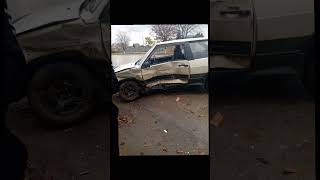 все выжили,только есть пострадавшие #авто #automobile #авария #дтп #ваз2108