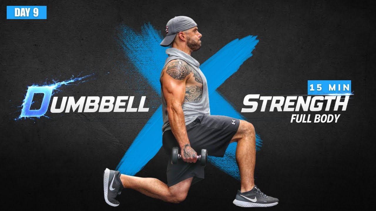 15 Min Full Body Dumbbell Strength Workout | Low impact - beginner ...